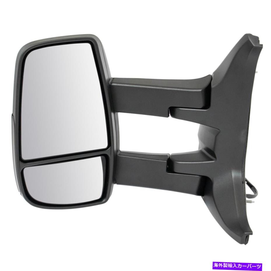 USミラー ミラーロングアームパワーテクスチャブラックLHドライバーサイドトランジット低い屋根 Mirror Long Arm Power Textured Black LH Driver Side for Transit Low Roof【並行輸入品】