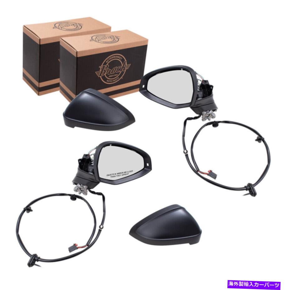 USミラー 17-19 A4およびA4 Allroad 18-19 S4の熱信号付きセットサイドパワーミラー Set Side Power Mirrors w/ Heat Signal for 17-19 A4 and A4 Allroad 18-19 S4【並行輸入品】