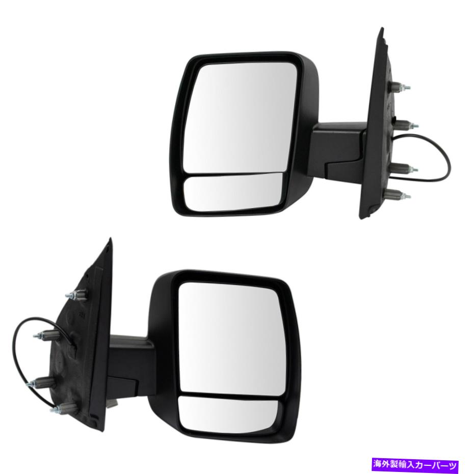 USミラー TRQミラーペアパワーブラックテクスチャドライバーとNV 1500 2500の乗客側 TRQ Mirror Pair Power Black Textured Driver & Passenger Sides for NV 1500 2500【並行輸入品】