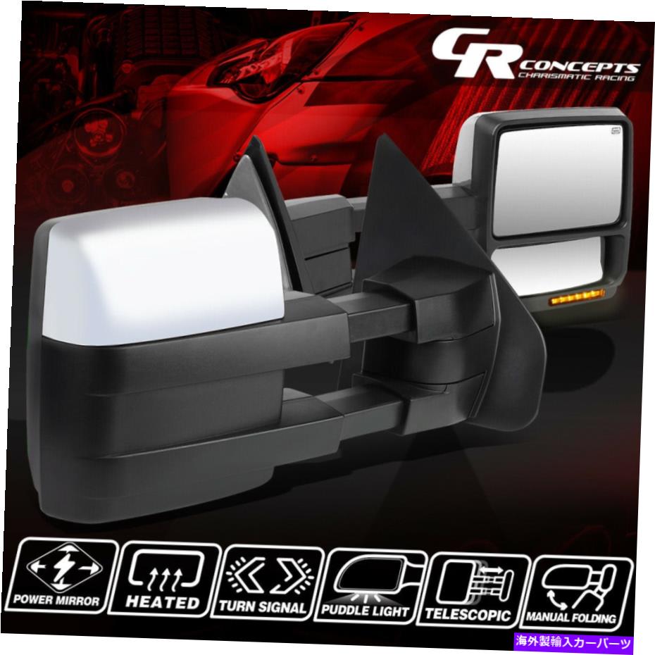 USミラー ペアChrome Power+Heated+LED信号牽引サイドミラー2004-2014 Ford F150 PAIR CHROME POWER+HEATED+LED SIGNAL TOWING SIDE MIRROR FOR 2004-2014 FORD F150【並行輸入品】