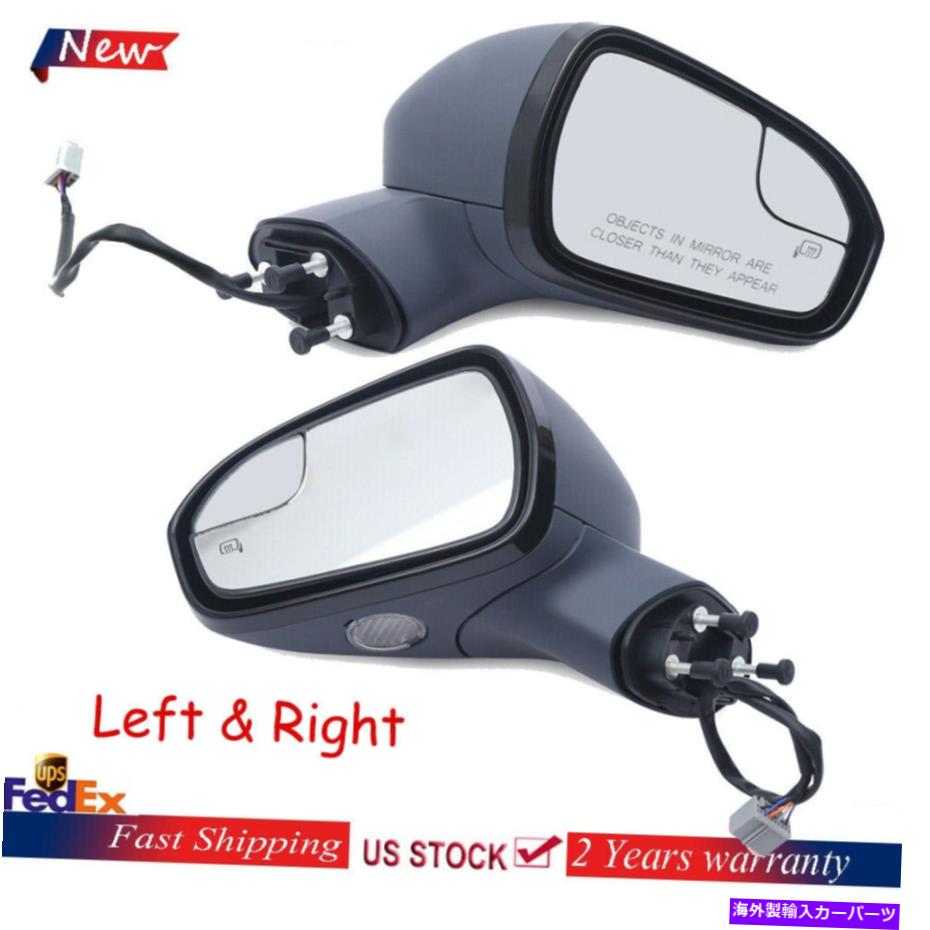 USミラー 2013-2016 Ford Fusionの新しいパワーミラー左右側のマニュアルフォールドペイント可能 New Power Mirror For 2013-2016 Ford Fusion Left Right Side Manual Fold Paintable【並行輸入品】