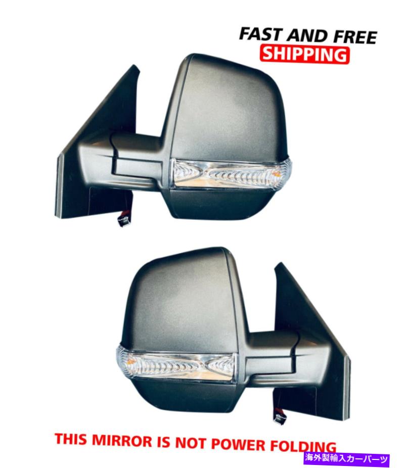 USミラー 双子のメガネ付きラムプロマスターシティマニュアルミラー左右ペア2015-2019 Ram ProMaster City Manual Mirror With Twins Glasses Left Right Pair 2015-2019【並行輸入品】
