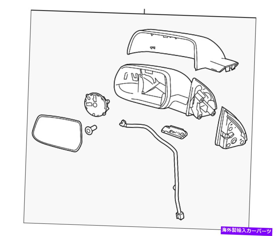 USミラー 本物のGMプライミングされた助手席サイドミラー22818289 Genuine GM Primed Passenger Side Mirror 22818289【並行輸入品】