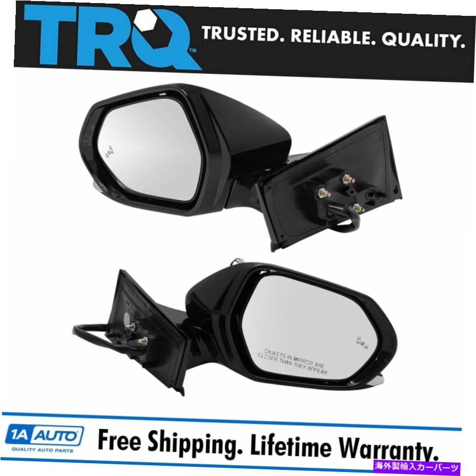USミラー TRQミラーパワー加熱マニュアルフォールドブラインドスポットペイントプリウスのペアに合わせて TRQ Mirror Power Heated Manual Fold Blind Spot Paint to Match Pair for Prius New【並行輸入品】