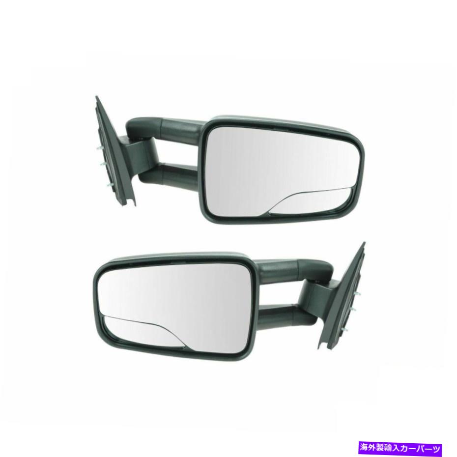 USミラー シボレーGMCトラック用のトレイルリッジ牽引ミラーマニュアルペア Trail Ridge Towing Mirror Manual Pair For Chevrolet GMC Truck【並行輸入品】