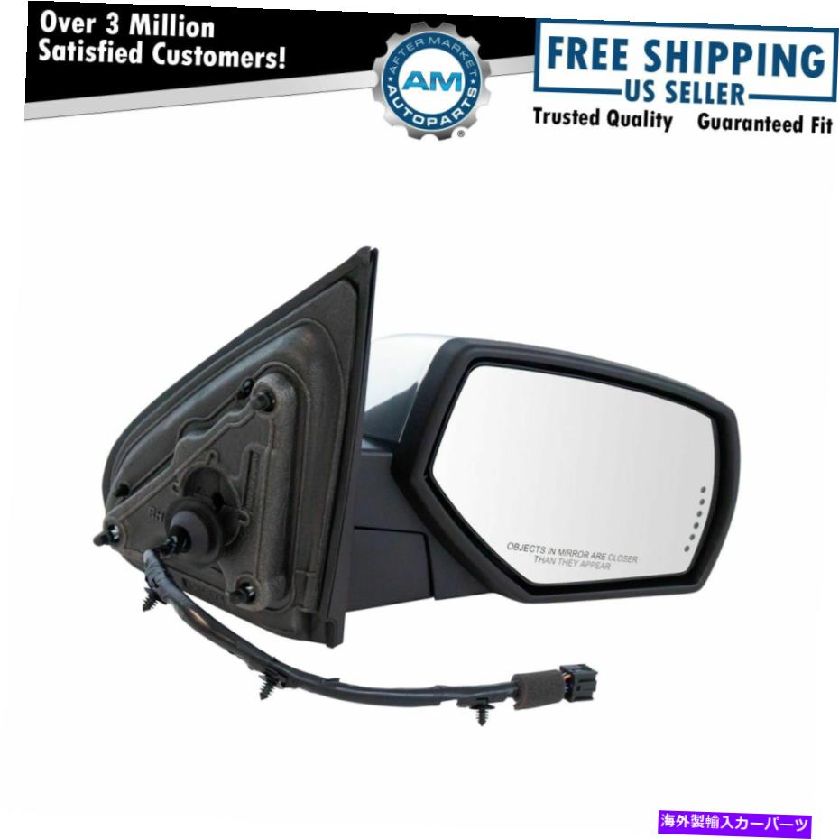 USミラー ミラーパワー折りたたみ加熱メモリ信号水たまりクロム右RH GMピックアップ Mirror Power Folding Heated Memory Signal Puddle Chrome Right RH for GM Pickup【並行輸入品】