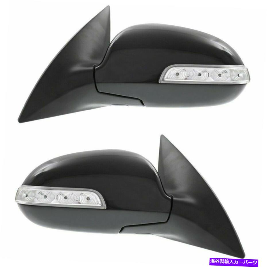 USミラー 2009-2012の2のパワーミラーセットヒュンダイエラントラマニュアル折りたたみ塗装可能 Power Mirror Set Of 2 For 2009-2012 Hyundai Elantra Manual Folding Paintable【並行輸入品】