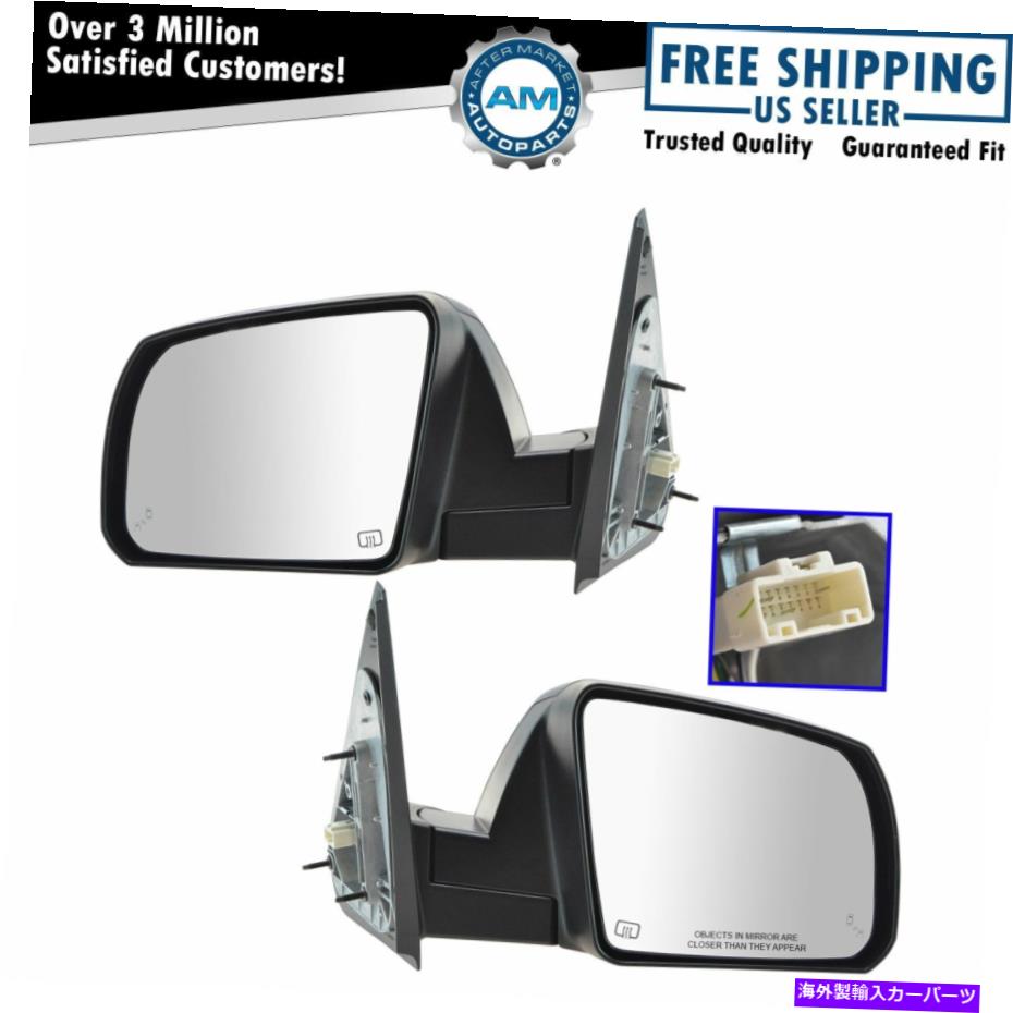 USミラー ミラーパワー加熱された死角スムーズブラックキットペアセット2のツンドラ新しい Mirror Power Heated Blind Spot Smooth Black Kit Pair Set of 2 for Tundra New【並行輸入品】