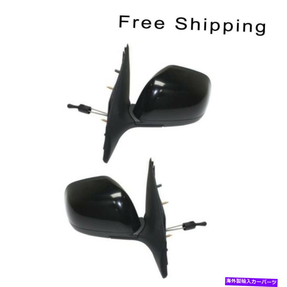 USミラー 2マニュアル折りたたみのない2つのマニュアル折りたたみ鏡のLH＆RHサイドセットは日産に適合します LH & RH Side Set Of 2 Manual Folding Non-Heated Mirror Fits Nissan Versa【並行輸入品】