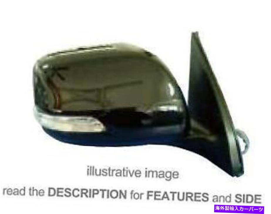 USミラー サイドミラートヨタランドクルーザーFJ 150 2009電気サーマル折りたたみ左 Side Mirror Toyota Land Cruiser Fj 150 2009 Electric Thermal Foldable Left【並行輸入品】