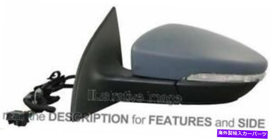 USミラー サイドミラーフォルクスワーゲンサイロッコ2008電気サーマル折りたたみ右 Side Mirror Volkswagen Scirocco 2008 Electric Thermal Foldable Right【並行輸入品】 58,443円