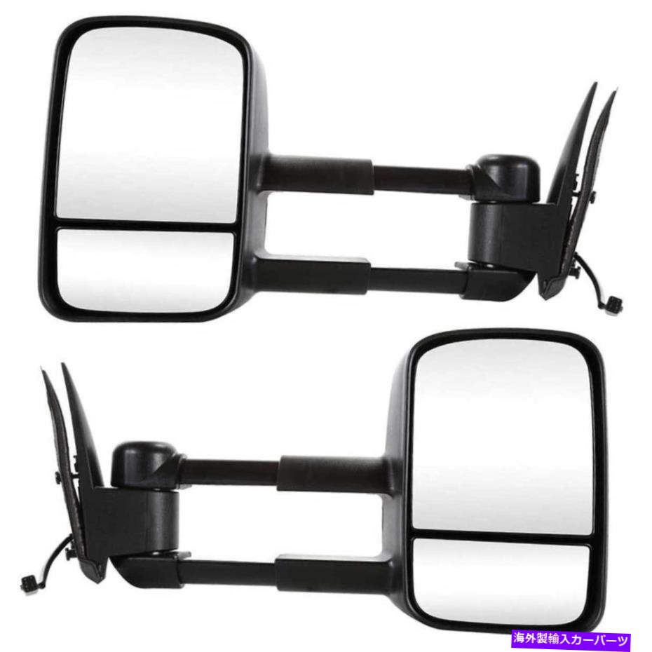 USミラー 1999-2006 2007 GMC Sierra Silverado 1500 Power Heated Tow Side Mirrorペア For 1999-2006 2007 GMC Sierra Silverado 1500 Power Heated Tow Side Mirror Pair【並行輸入品】