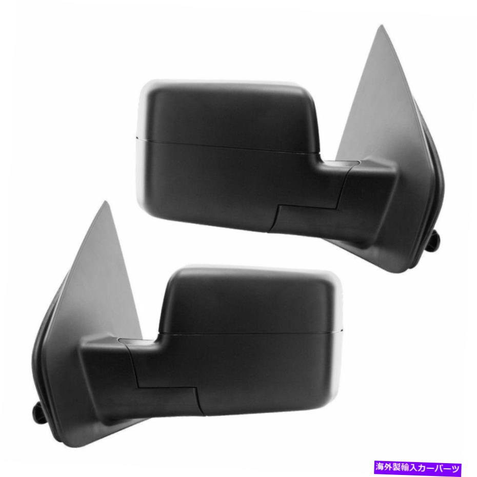 USミラー フォードF-150 04-06ペアのターン信号付き2つのパワー加熱ドアミラーの新しいセット New Set of 2 Power Heated Door Mirrors w/o Turn Signal for Ford F-150 04-06 Pair【並行輸入品】