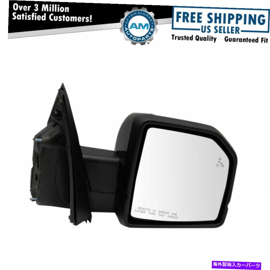 USミラー ミラーRHサイドパワー加熱メモリターンシグナルPuddleライトF150 Mirror RH Side Power Heated Memory Turn Signal Puddle Light for F150【並行輸入品】