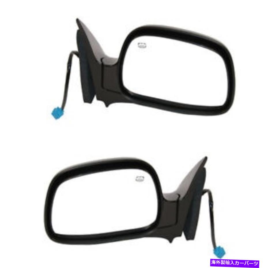 USミラー 02-07のRendezvous後部ビュードアミラーパワーヒートW/Oメモリブラックペアセット For 02-07 Rendezvous Rear View Door Mirror Power Heat w/o Memory Black PAIR SET【並行輸入品】