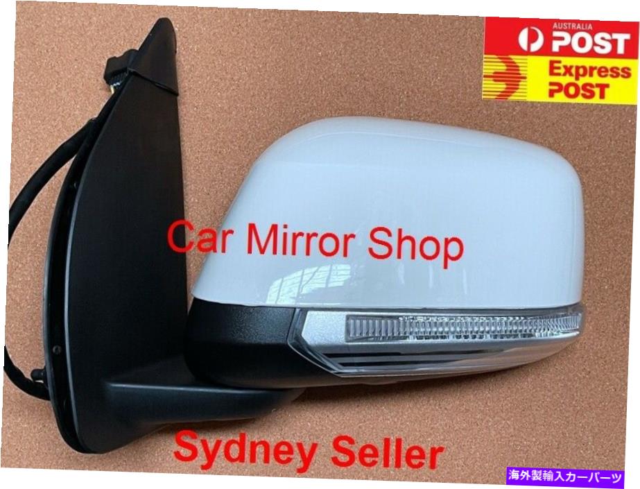 USミラー 日産ナバラの新しいドアミラーD40 2005-2015左側（白、手動折りたたみ NEW DOOR MIRROR FOR NISSAN NAVARA D40 2005-2015 LEFT SIDE (White, MANUAL FOLD【並行輸入品】