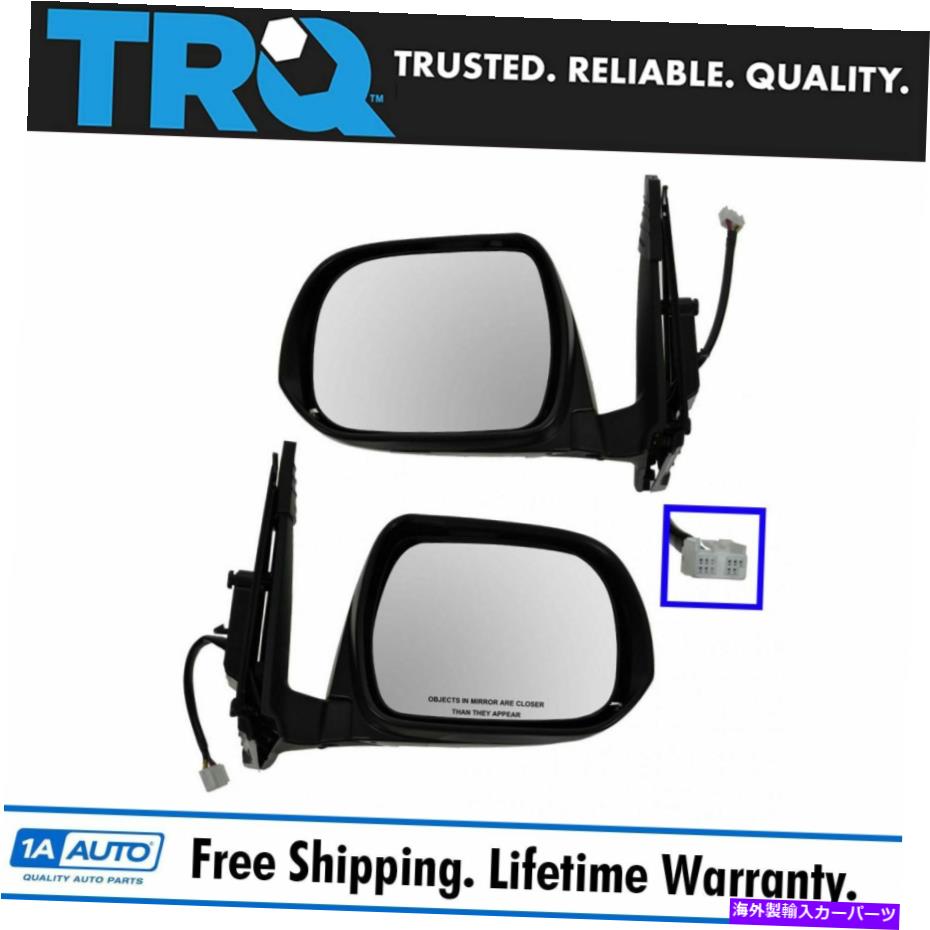 USミラー TOYOTA 4Runner用の2キットのTRQパワー加熱信号水たまりのライトミラーペアセットセット TRQ Power Heated Signal Puddle Light Mirror Pair Set of 2 Kit for Toyota 4Runner【並行輸入品】