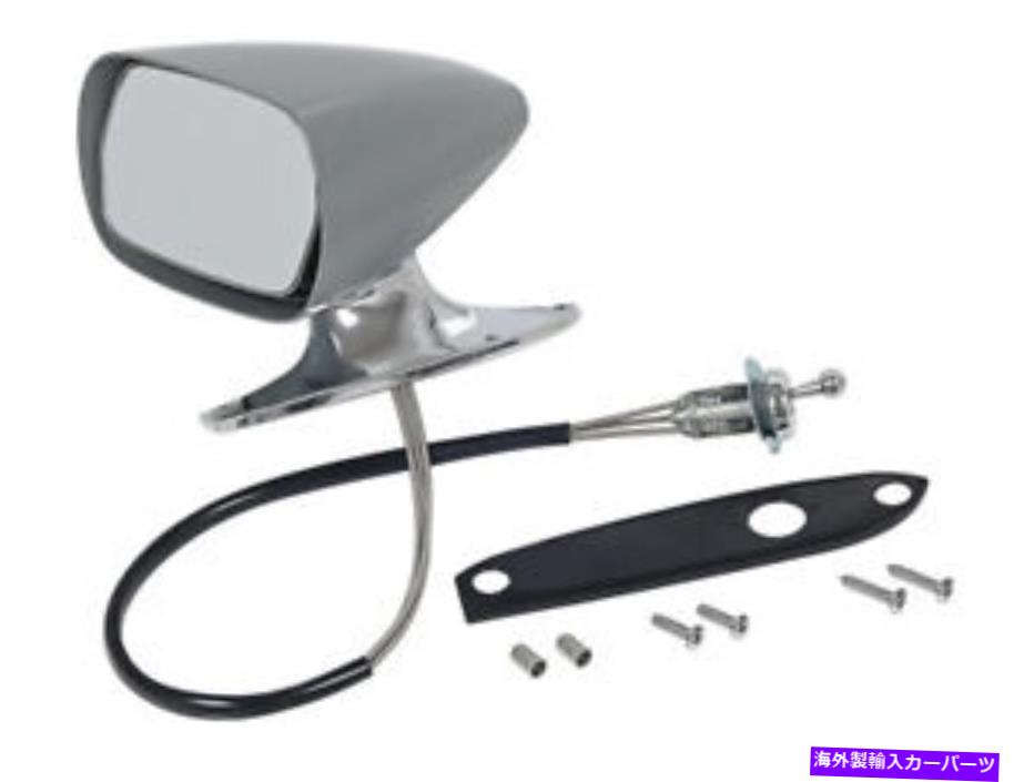 USミラー 1969クーガーミラーレーシングスタイルlhクロムベースプライマーヘッドXR7マーキュリーフォードNEW 1969 Cougar Mirror Racing Style LH Chrome Base Primer Head XR7 Mercury Ford New【並行輸入品】