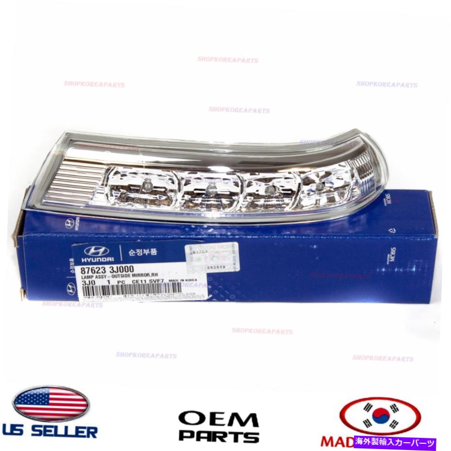 USミラー 本物の外部ミラー信号ランプRHパッセンジャーサイドOEM VERACRUZ SANTAF 07-12 Genuine Outside Mirror Signal Lamp RH Passenger Side OEM VERACRUZ SANTA FE 07-12【並行輸入品】