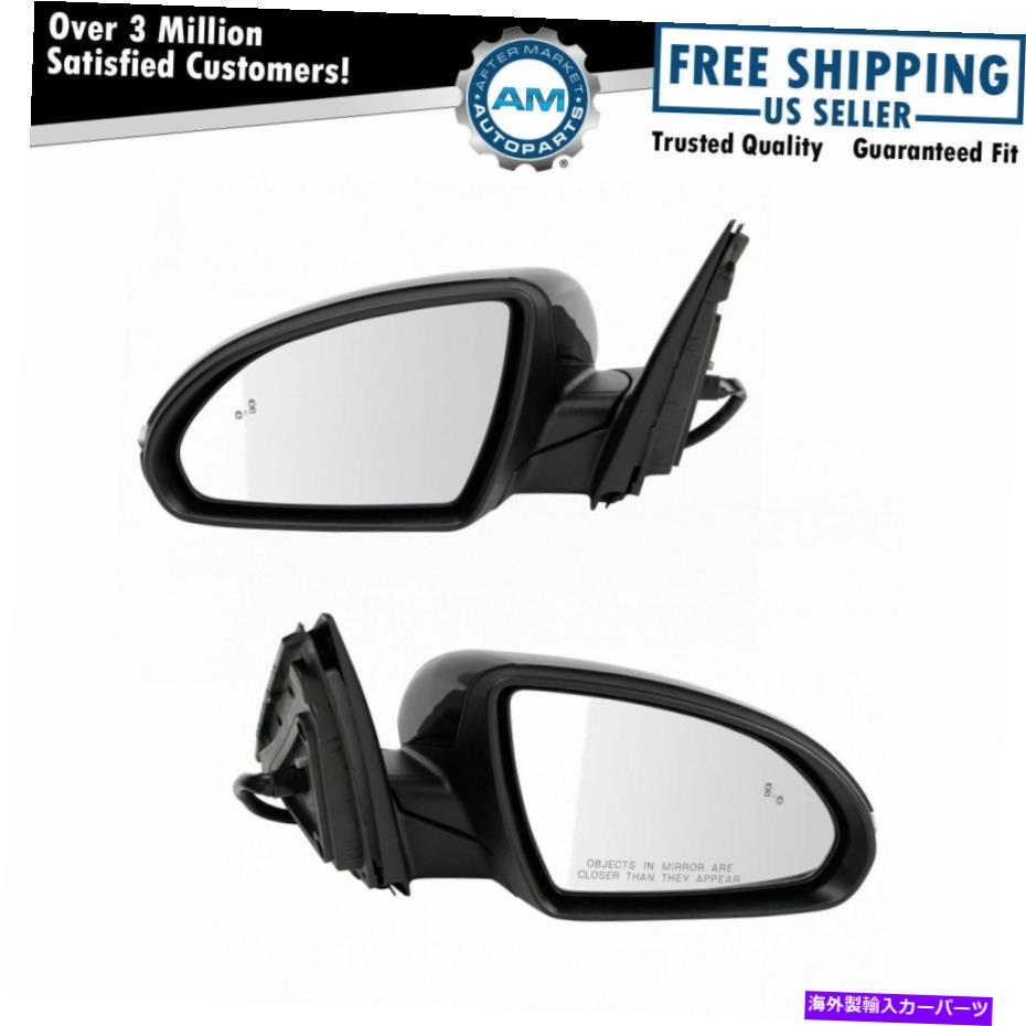 USミラー サイドビューミラーパワーヒートターンシグナルブラインドスポットペアKIA Optima New Side View Mirror Power Heat Turn Signal Blind Spot Pair for Kia Optima New【並行輸入品】