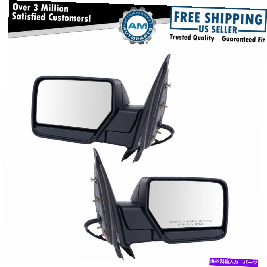 USミラー ミラーペアのパワー非加熱パドルライトテクスチャブラックlh rh sides Mirror Pair Power Non-Heated Puddle Light Textured Black LH RH Sides【並行輸入品】