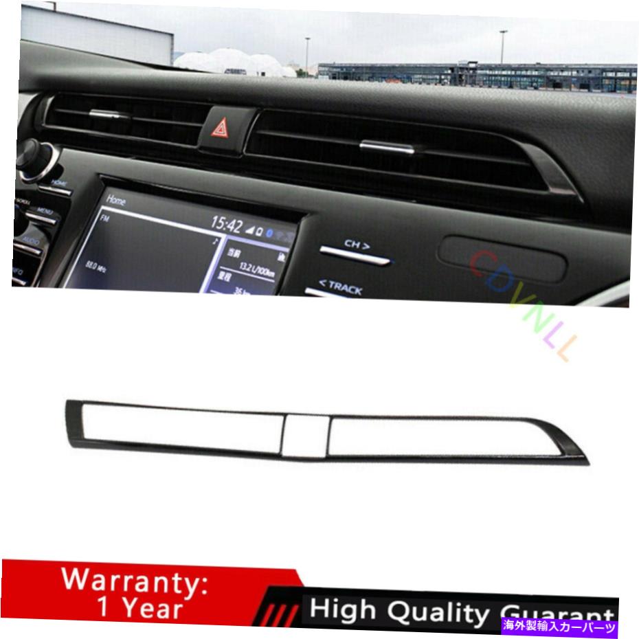 Dashboard Cover トヨタカムリ2018-2021ブラックウッドグレインミドルエアアウトレットベントカバートリム1* For Toyota Camry 2018-2021 Black Wood Grain Middle Air Outlet Vent Cover Trim 1*【並行輸入品】
