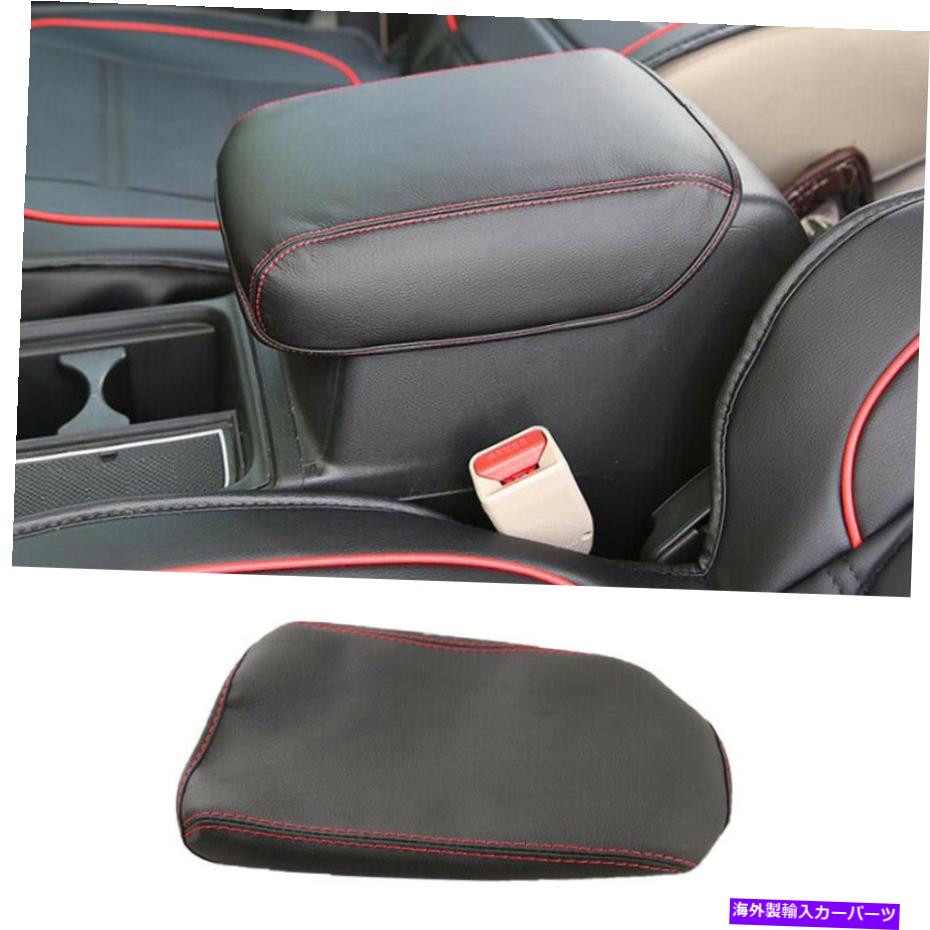 Dashboard Cover ホンダCR-V CRV 2012-2016のブラック＆レッドレザートップセンターアームレスト表面カバー Black&Red Leather Top Center Armrest Surface Cover For Honda CR-V CRV 2012-2016【並行輸入品】