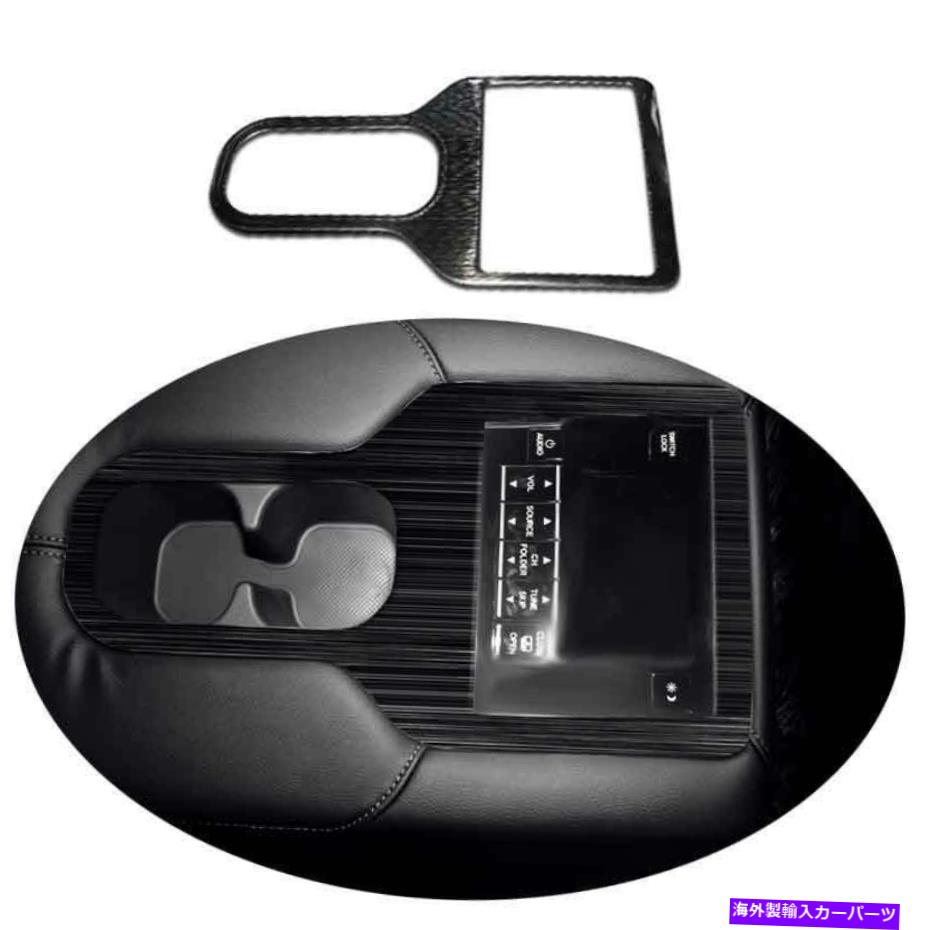 サンシェード ホンダCRV CR-V 2017 2018-2021ブラックチタンリアウォーターカップパネルカバートリム用 For Honda CRV CR-V 2017 2018-2021 Black Titanium Rear Water Cup Panel Cover Trim【並行輸入品】