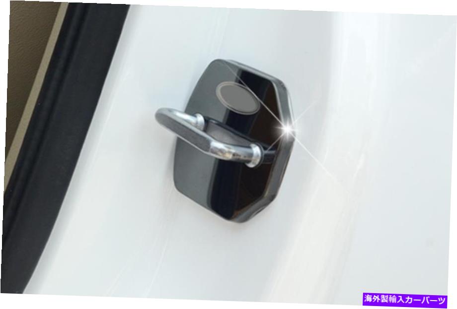 サンシェード チタンブラックドアバックル保護カバーカバートリムフォードレンジャー2015-2022 Titanium Black Door Buckle Protection Cover Trim 4pcs For Ford Ranger 2015-2022【並行輸入品】