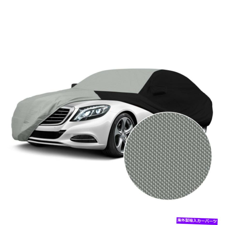 カーカバー カバーCVC3SP298DT2190ストームプルーフグレーカスタムカーカバーWブラックサイド Coverking CVC3SP298DT2190 Stormproof Gray Custom Car Cover w Black Sides【並行輸入品】