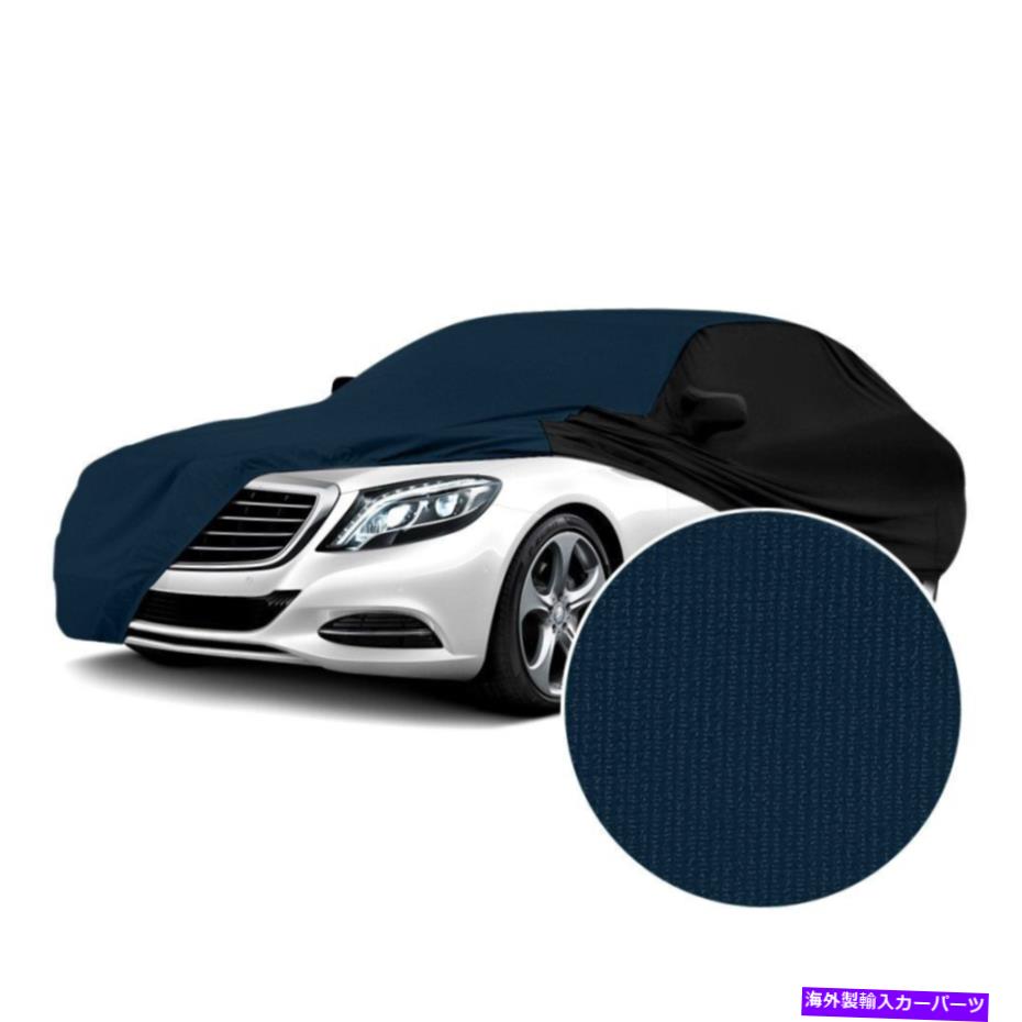 カーカバー BMW M5 00-03サテンストレッチ屋内ネイビーブルーカスタムカーカバーWブラックサイド For BMW M5 00-03 Satin Stretch Indoor Navy Blue Custom Car Cover w Black Sides【並行輸入品】