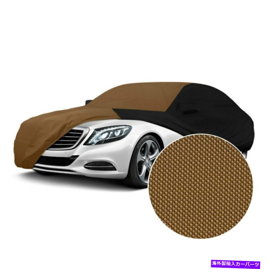 カーカバー Kia Soulのために14-19カバーストームプルーフタンカスタムカーカバーWブラックサイド For Kia Soul 14-19 Coverking Stormproof Tan Custom Car Cover w Black Sides【並行輸入品】