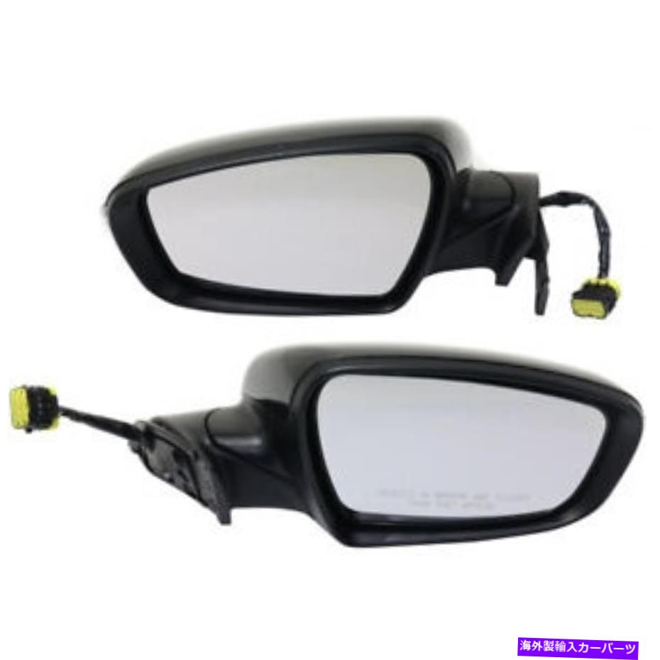 USミラー Kia Forte/Forte5 2017 2018ドアミラーLH＆RHサイドの場合|ペア|パワーグラス For Kia Forte/Forte5 2017 2018 Door Mirror LH & RH Side | Pair | Power Glass【並行輸入品】