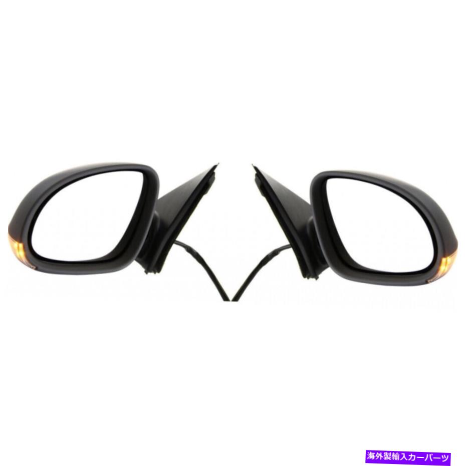 USミラー フォルクスワーゲンジェッタ2005-2010ドアミラードライバーと乗客サイドペアパワー For Volkswagen Jetta 2005-2010 Door Mirror Driver & Passenger Side Pair Power【並行輸入品】