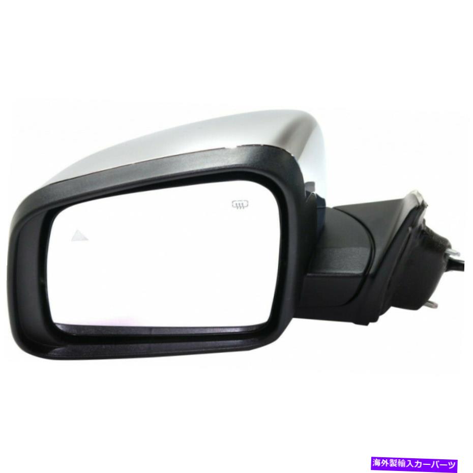 USミラー ジープグランドチェロキー2011-2018ドアミラードライバーサイドクロムパワー加熱 For Jeep Grand Cherokee 2011-2018 Door Mirror Driver Side Chrome Power Heated【並行輸入品】