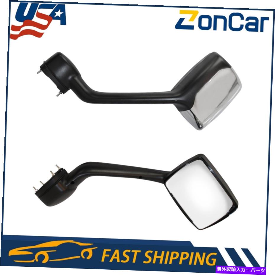 USミラー ゾンカーペアフードミラークロムlh rh for kenworth t680 peterbilt 579 587 ZONCAR Pair Hood Mirror Chrome LH RH For Kenworth T680 Peterbilt 579 587【並行輸入品】 60,561円