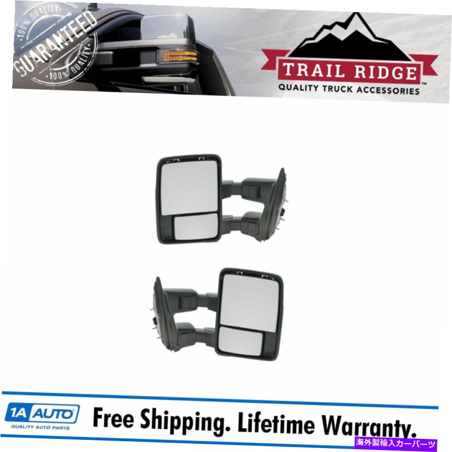 USミラー トレイルリッジトウミラーパワーフォードSDピックアップエクスカーションのためのクロムペア Trail Ridge Tow Mirror Power Chrome Pair for Ford SD Pickup Excursion New【並行輸入品】