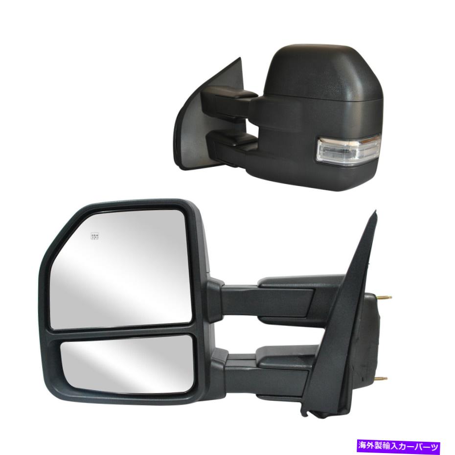 USミラー 15-19フォードF-150ピックアップパワー加熱ターンシグナル温度センサーのけん引ミラー Towing Mirrors For 15-19 Ford F-150 Pickup Power Heated Turn Signal Temp Sensor【並行輸入品】 59,653円