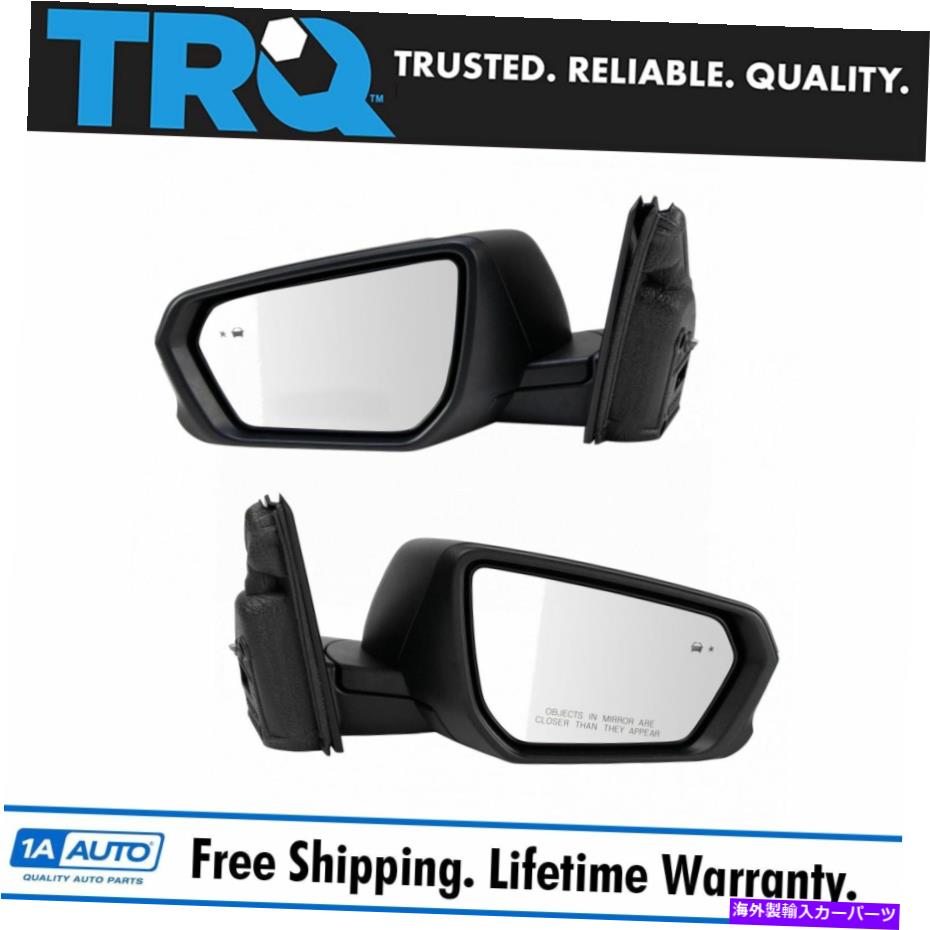USミラー TRQサイドビューミラーパワーgmのターンシグナルテクスチャペアペア TRQ Side View Mirror Power Heated Blind Spot Turn Signal Texture Pair for GM【並行輸入品】