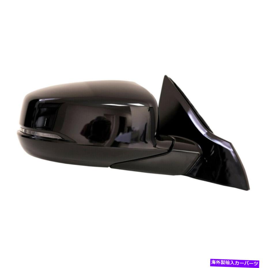 USミラー 13-17のサイドミラー右ホンダアコードパワーシグナルライト加熱ブラック8wire r Side Mirror Right for 13-17 Honda Accord Power Signal Light Heated Black 8Wire R【並行輸入品】