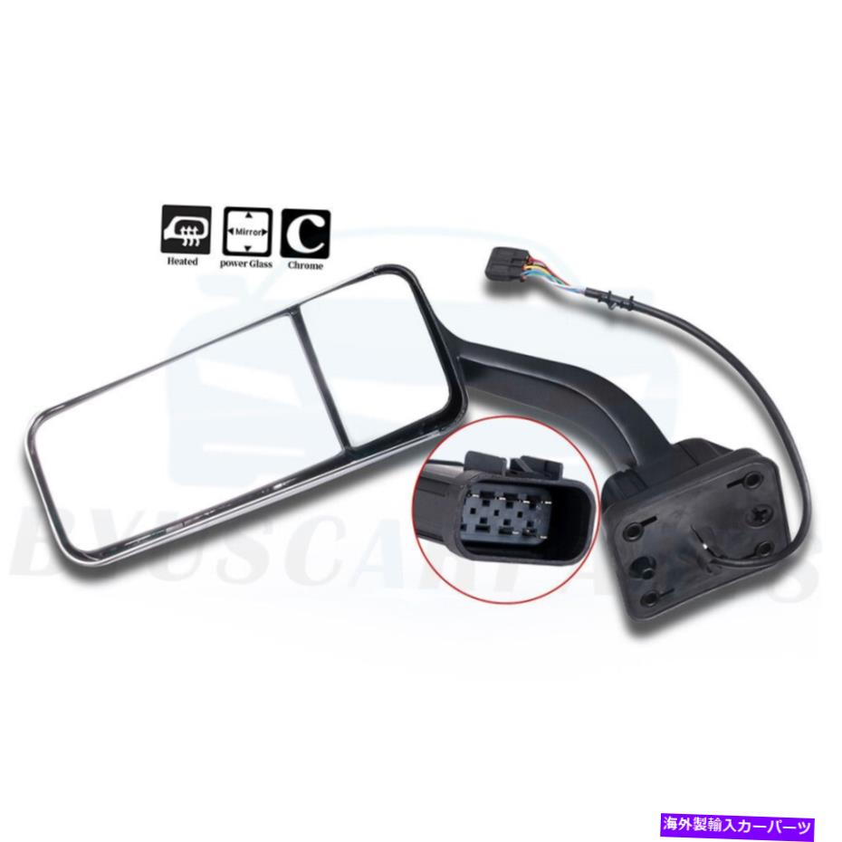 USミラー 2008-2016 Freightliner Cascadia LH Side Hood Choomのパワーヒー付きミラー Power Heated Mirror For 2008-2016 Freightliner Cascadia LH Side Hood Chrome【並行輸入品】