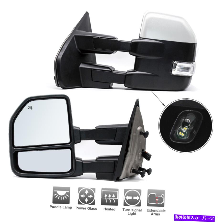 卸し売り購入 USミラー 2004-2014 Ford F150 Chrome Capのペアパワー