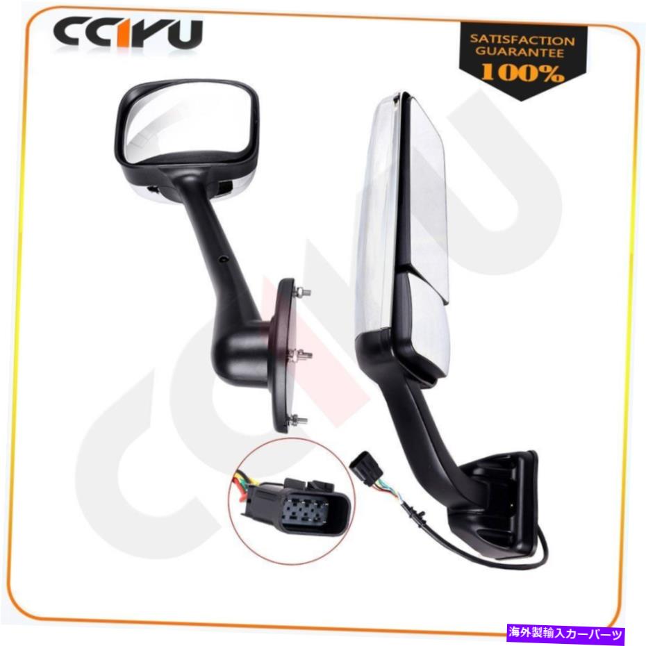 USミラー CCIYUトップミラーLH ChromeマニュアルとFreightliner Cascadiaのために加熱された電力 CCIYU TOP Mirror LH Chrome Manual and Power Heated For Freightliner Cascadia【並行輸入品】