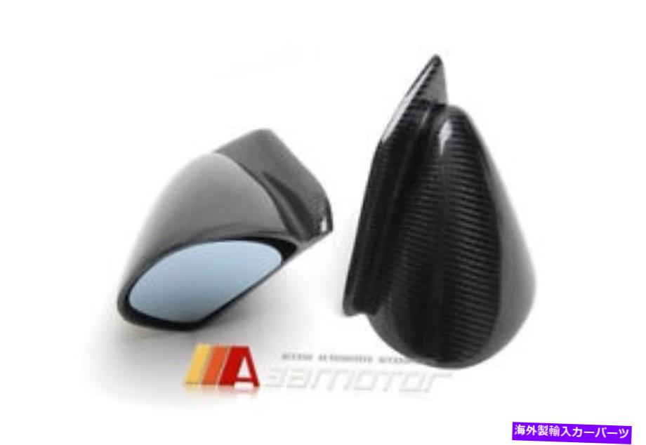 USミラー Rスタイルカーボンファイバーサイドドアミラーは、三菱進化のためにフィットしますEvo 7 8 9 R Style Carbon Fiber Side Door Mirrors fits for Mitsubishi Evolution EVO 7 8 9【並行輸入品】