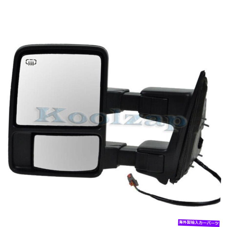 USミラー Fシリーズ用トラックSDトウミラーパワーヒートマニュアル左側の望遠鏡マニュアル左側 For F-Series Truck SD Tow Mirror Power Heat Manual Telescopic w/Signal Left Side【並行輸入品】