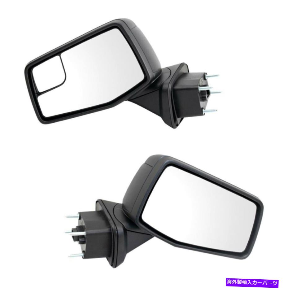 USミラー GMC Sierra 1500 19-21ドライバーと乗客のサイドマニュアルビューミラーフォルアウェイ For GMC Sierra 1500 19-21 Driver & Passenger Side Manual View Mirrors Foldaway【並行輸入品】