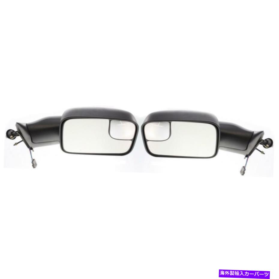 USミラー Dodge Ram 1500 /2500 /3500 1994-1997用の2 LH＆RHドアミラーセットの新しいセット New Set of 2 LH & RH Door Mirror Set for Dodge Ram 1500 / 2500 / 3500 1994-1997【並行輸入品】