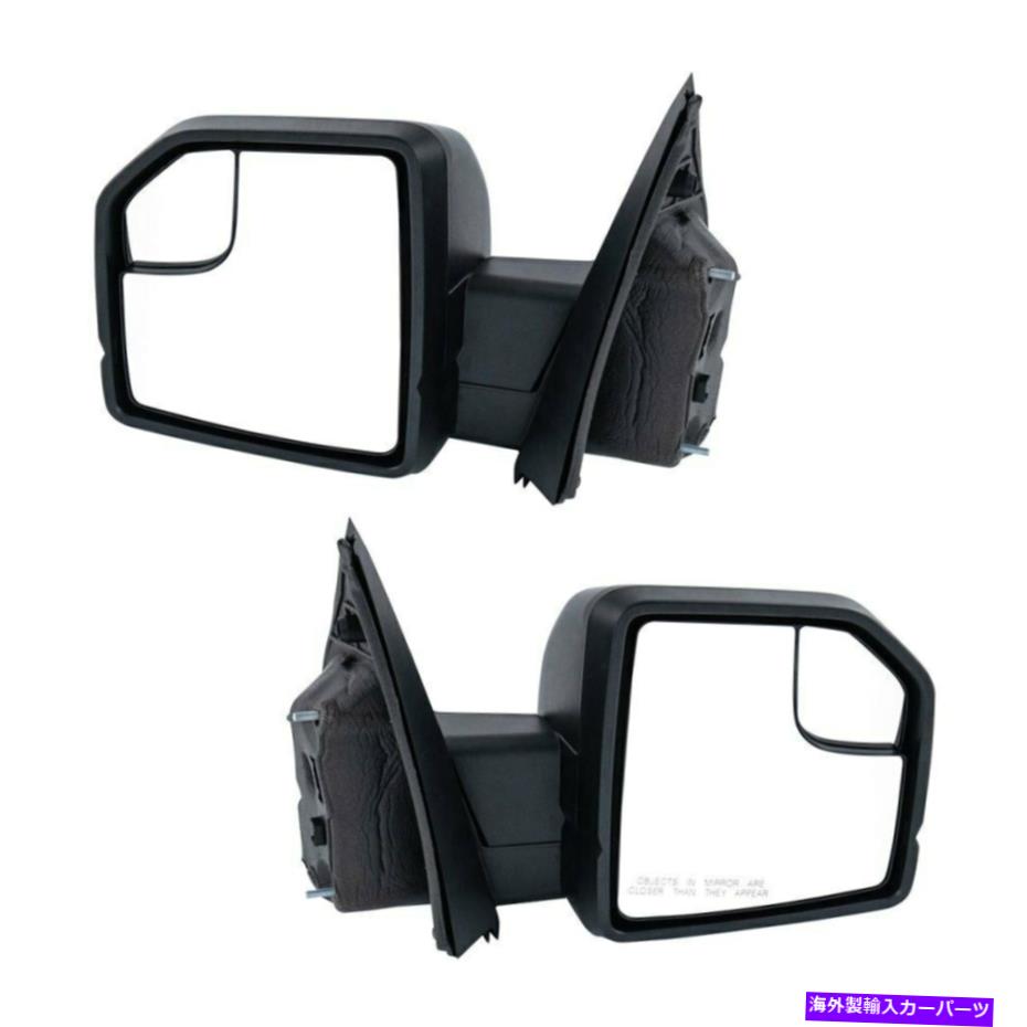 USミラー Ford F-150 2018-2020 TRQドライバー＆乗客サイドマニュアルビューミラーセット For Ford F-150 2018-2020 TRQ Driver & Passenger Side Manual View Mirror Set【並行輸入品】
