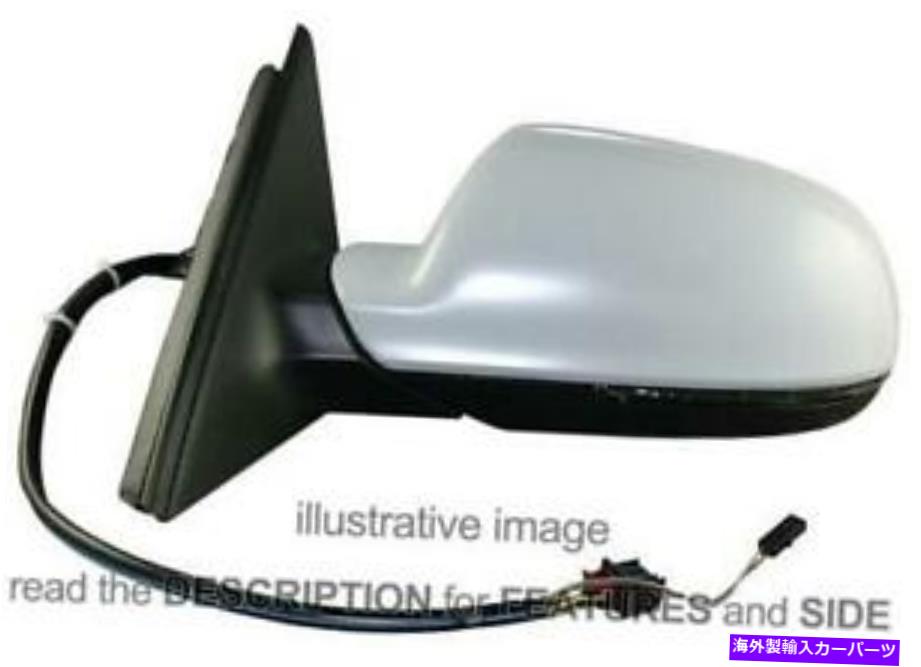 USミラー サイドミラーアウディA4 2007-2011電気サーマルフォールダブルメモリ左側 Side Mirror Audi A4 2007-2011 Electric Thermal Foldable Memory Left Side【並行輸入品】