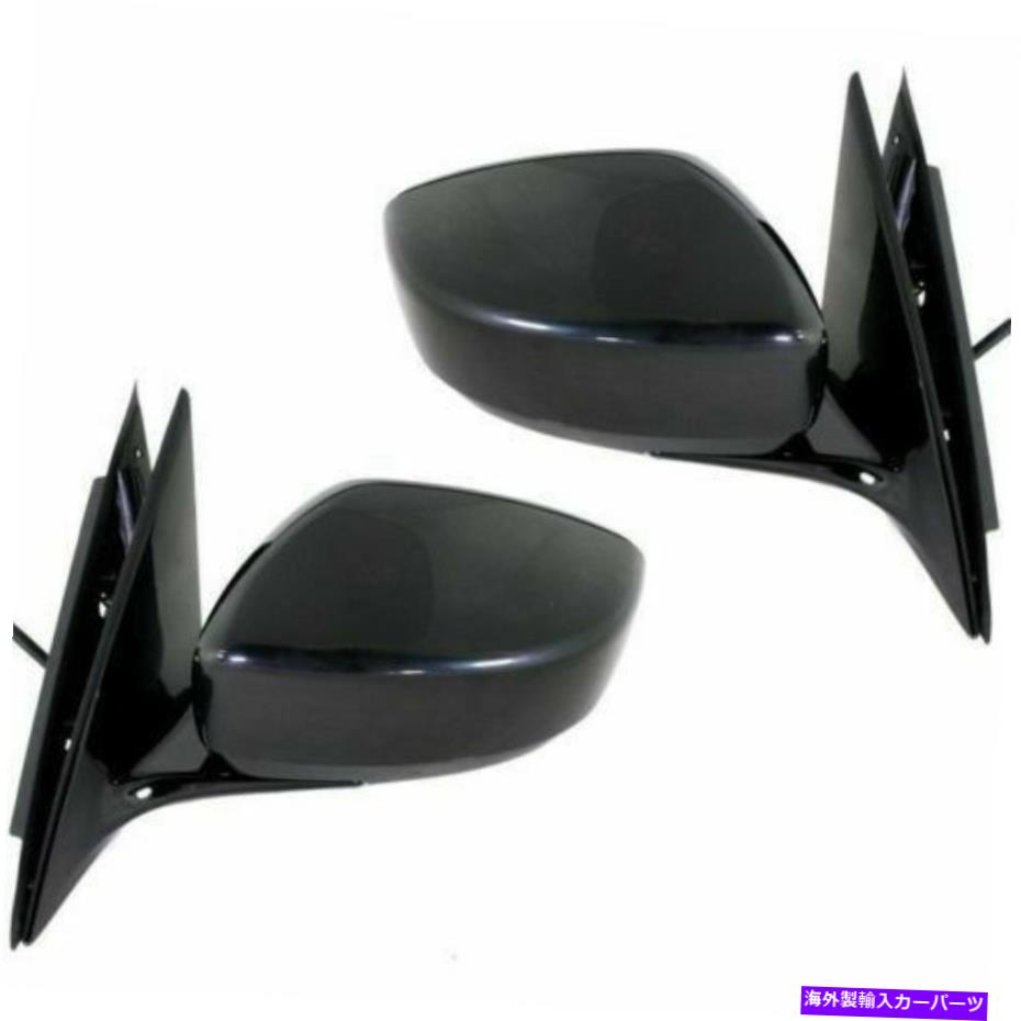 USミラー 2 LH＆RHサイド加熱マニュアル折りたたみ式パワーミラーのセットインフィニティG25 G37 Set of 2 LH & RH Side Heated Manual Folding Power Mirror Fits Infiniti G25 G37【並行輸入品】